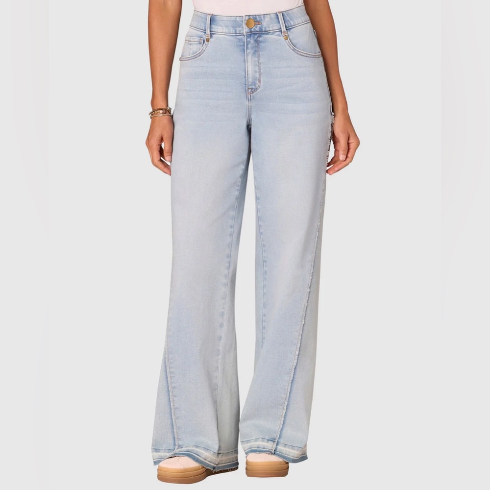 Democracy// Absolution Skyrise Wide Leg Jeans With Released Hem